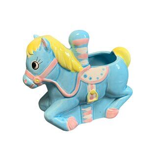 Vintage Inarco Japan CB-2041 Ceramic Carousel Horse Planter